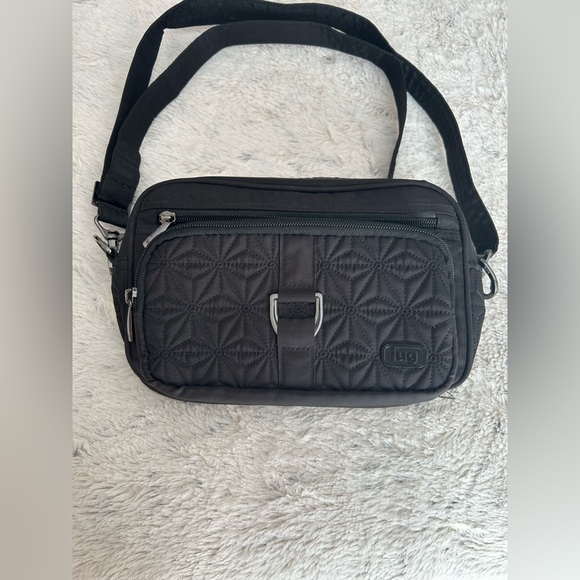 lug Handbags - Lug Black Quilted Crossbody Bag